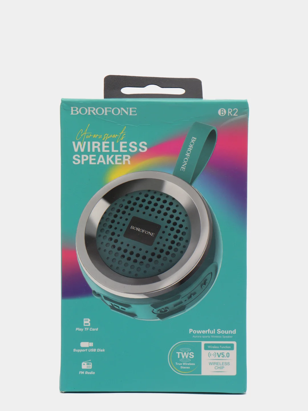 Бирюзовый беспроводная портативная колона Borofone BR2 Aurora
