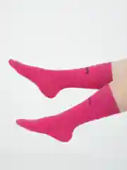 Розовый носки для женщин, высокие
