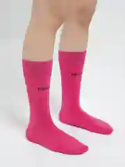 Розовый носки для женщин, высокие