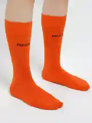 Оранжевый носки для женщин, высокие