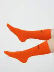 Оранжевый носки для женщин, высокие