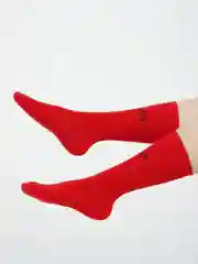 Красный носки для женщин, высокие