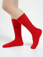 Красный носки для женщин, высокие