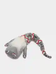 Серый новогодний гномик, гном tomte, гном nisse