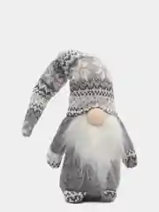Белый новогодний гномик, гном tomte, гном nisse
