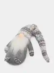 Белый новогодний гномик, гном tomte, гном nisse