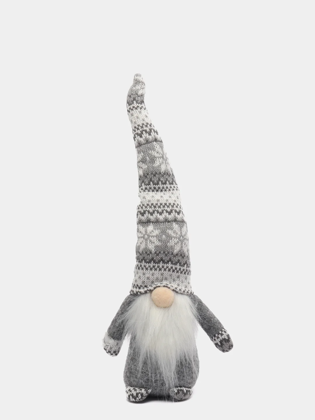 Белый новогодний гномик, гном tomte, гном nisse