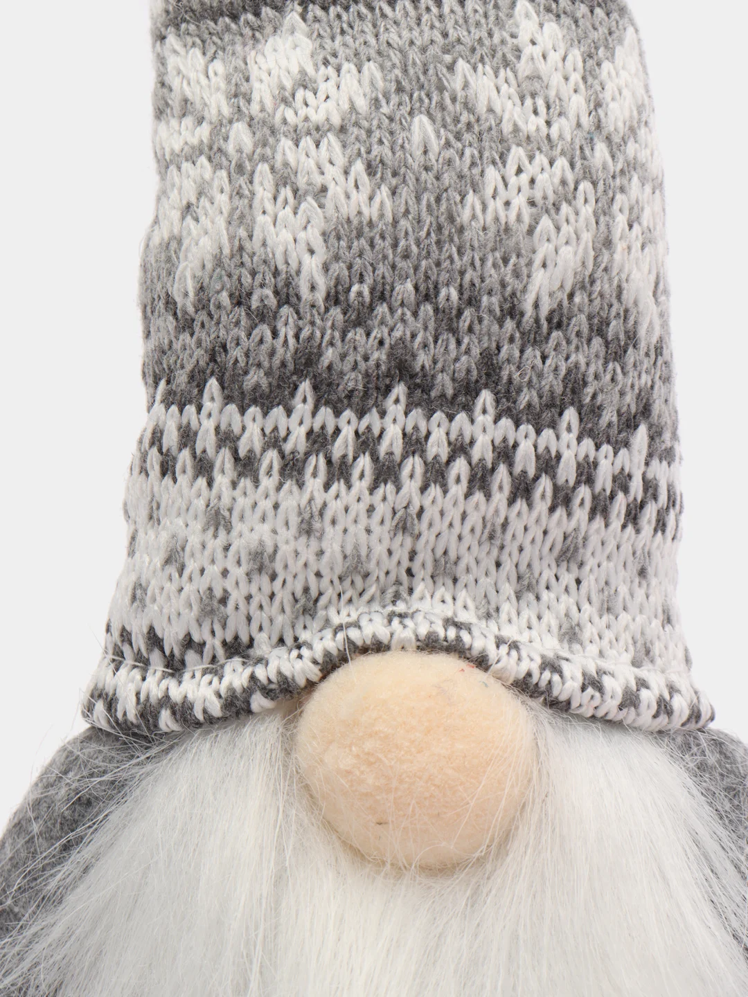 Белый новогодний гномик, гном tomte, гном nisse