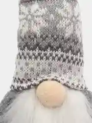 Белый новогодний гномик, гном tomte, гном nisse