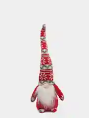 Красный новогодний гномик, гном tomte, гном nisse