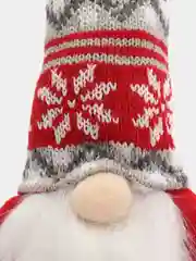Красный новогодний гномик, гном tomte, гном nisse