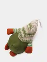 Бежевый новогодний гномик,  гном tomte, гном nisse