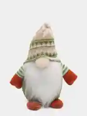 Бежевый новогодний гномик,  гном tomte, гном nisse