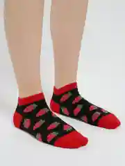 Красный носки женские "Ягоды", 5 цветов