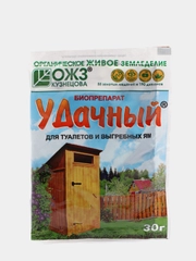 Биопрепарат "Удачный" для туалетов и выгребных ям, 30 г