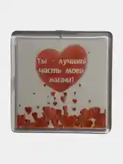 Красный магниты с пожеланием, о любви