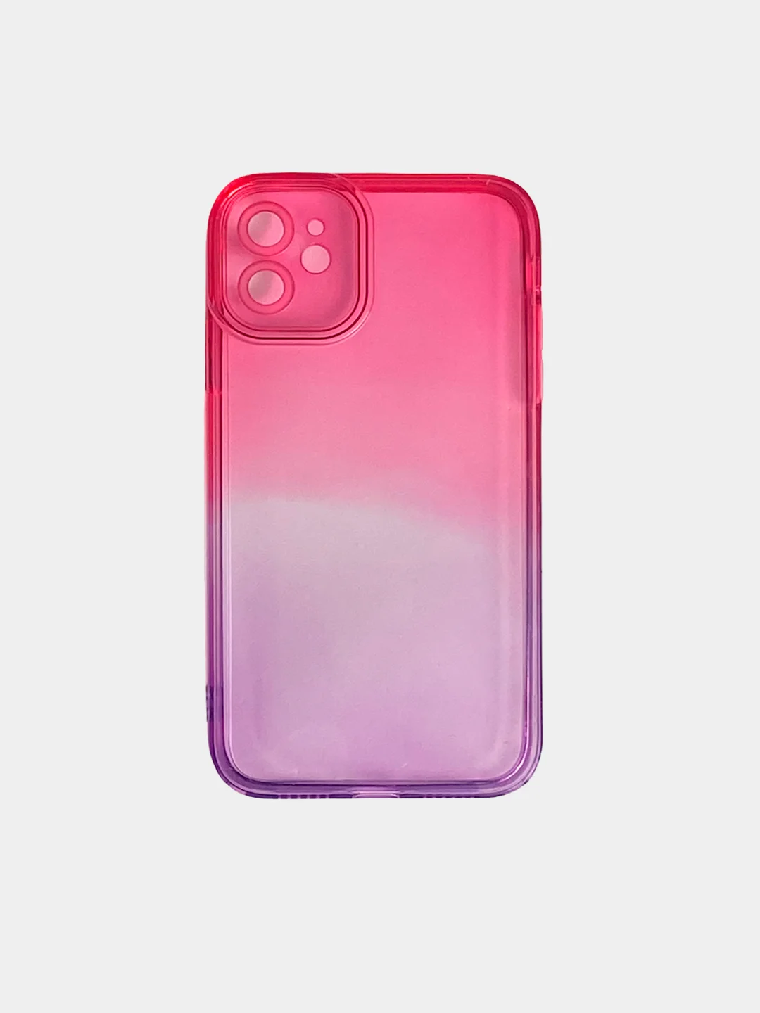 Розовый чехол  неоновый двухцветный для Iphone 7/8, 7+/8+, 11, 12, 13, 13Pro, 13 Pro Max