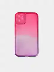 Розовый чехол  неоновый двухцветный для Iphone 7/8, 7+/8+, 11, 12, 13, 13Pro, 13 Pro Max