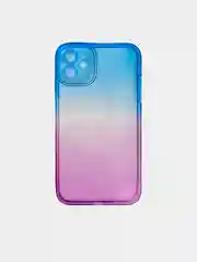 Синий чехол  неоновый двухцветный для Iphone 7/8, 7+/8+, 11, 12, 13, 13Pro, 13 Pro Max