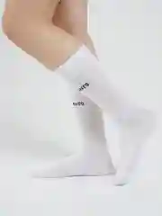 Белый носки для женщин, высокие