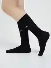 Черный носки для женщин, высокие
