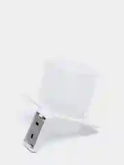 Подстаканник одинарный Slide, матовое стекло, сплав металлов, белый, SLIWTG1i45