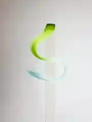 Лайм пряди на заколке "Двухцветные"
