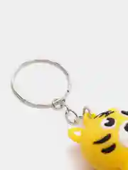 Багровый новогодний брелок для ключей тигр