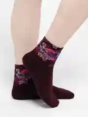 Бордовый носки женские, утепленные