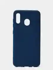 Синий силиконовый чехол накладка для Samsung a20/a30