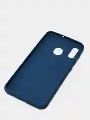 Синий силиконовый чехол накладка для Samsung a20/a30