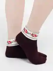 Бордовый носки женские,утепленные
