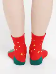 Красный носки новогодние