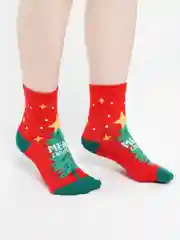 Красный носки новогодние