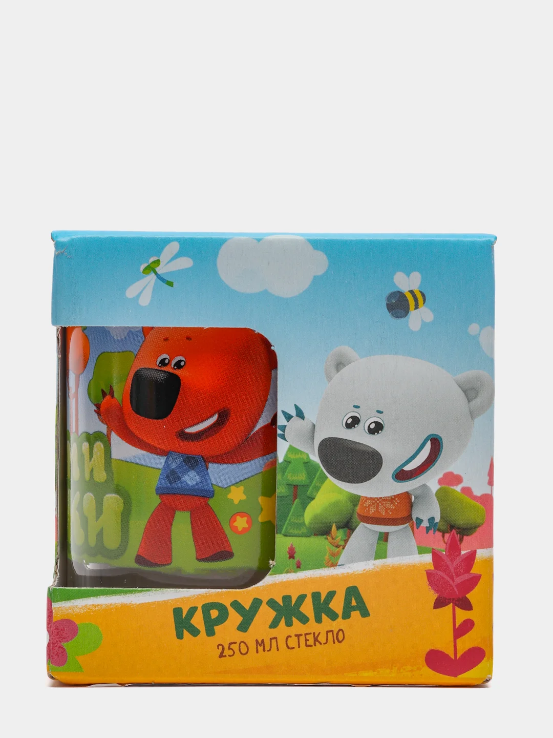 Кружка «Мимимишки» Кеша, Тучка и Лисичка (подарочная упаковка), 230 мл, стекло