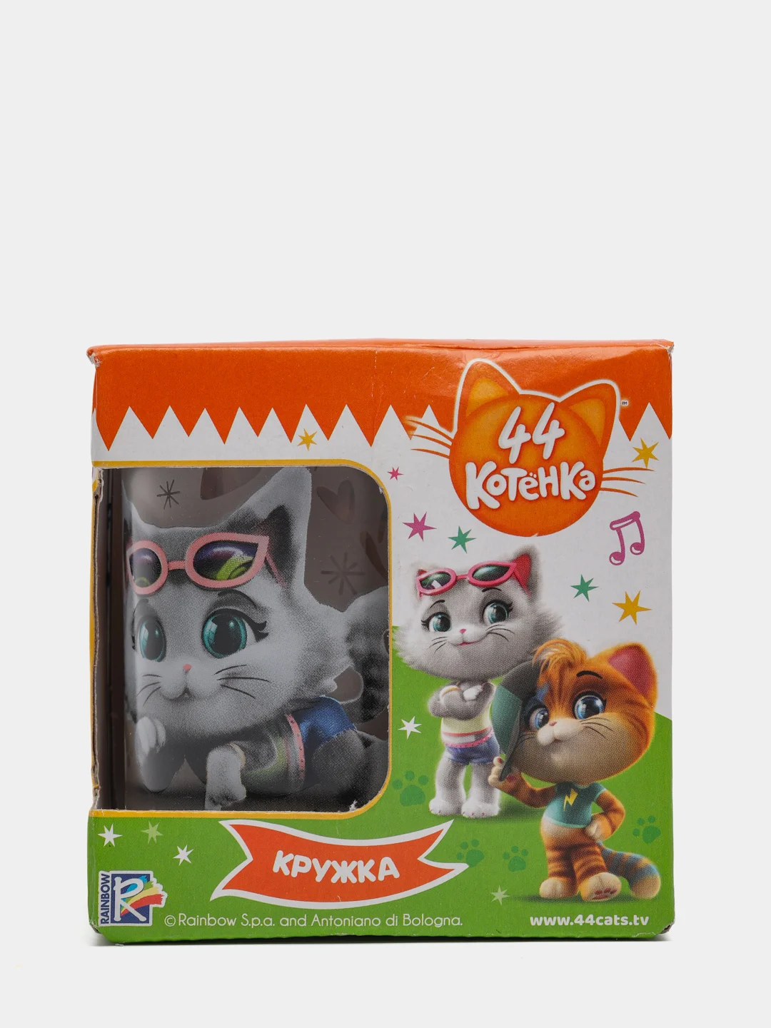 Кружка "44 Котенка", (подарочная упаковка), матовая, 230 мл, стекло