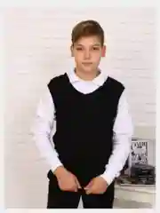 Джемпер для мальчиков, кофта для школы, жилет обманка