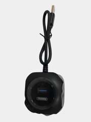 USB Хаб Remax RU-U8, 4 порта, черный