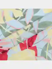 Голубой платок женский из хлопка с принтом