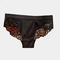 Черный трусы женские кружевные