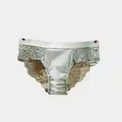 Зеленый трусы женские кружевные