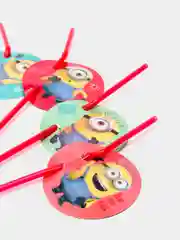 Набор трубочек для коктейля Minions 2, 6 штук, 3D дизайн