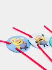 Набор трубочек для коктейля Minions 2, 6 штук, 3D дизайн
