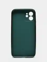 Тёмно-зелёный чехол силиконовый для Apple iPhone 12mini/12promax/12pro/12/11//11pro/11promax/MAX/7/8/7+