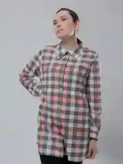 Серый меланж туника женская