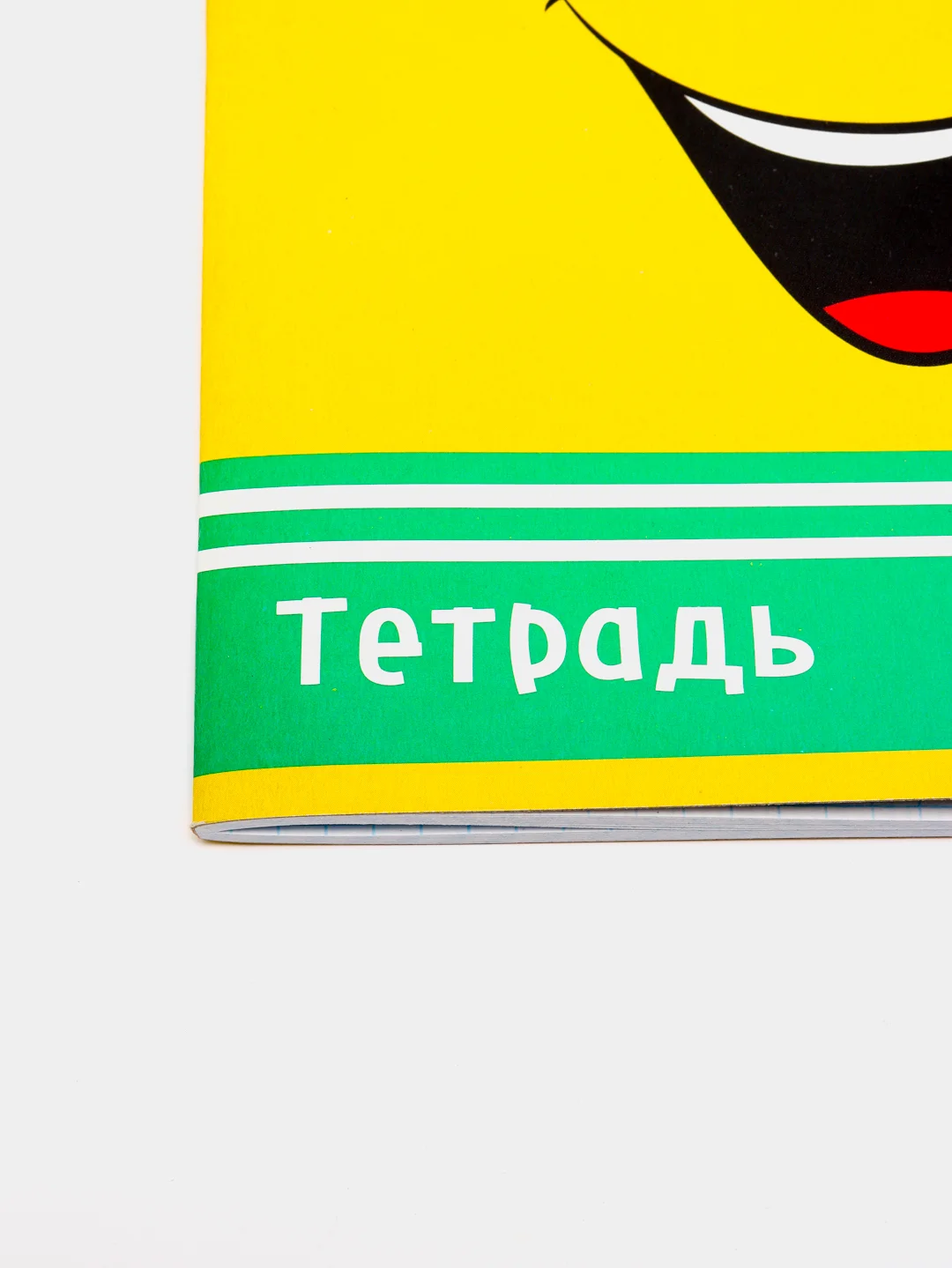 Лесной зеленый тетрадь 48 листов в клетку "Смайлики"