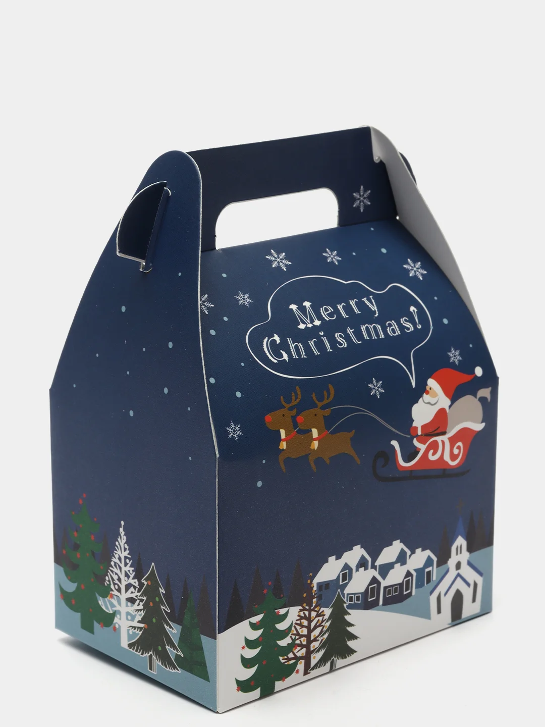 Синий новогодняя подарочная коробка 3ШТ. Merry Christmas, рождественские подарочные коробки