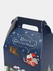 Синий новогодняя подарочная коробка 3ШТ. Merry Christmas, рождественские подарочные коробки