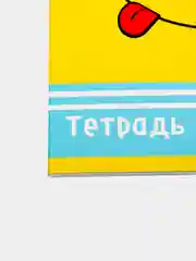 Голубой тетрадь 48 листов в клетку "Смайлики"