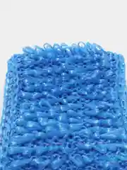 Лазурный мочалка для тела, вязаная, двусторонняя, с ручками